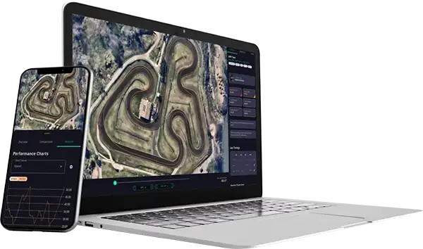 MyRaceLab on a laptop and phone